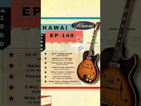 1960 Kawai EP-140 Electric Archtop Set-Neck Rare!