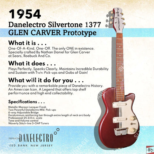 1954 Danelectro Silvertone 1377 Glen Carver Prototype - ULTIMATE COLLECTOR RARE!