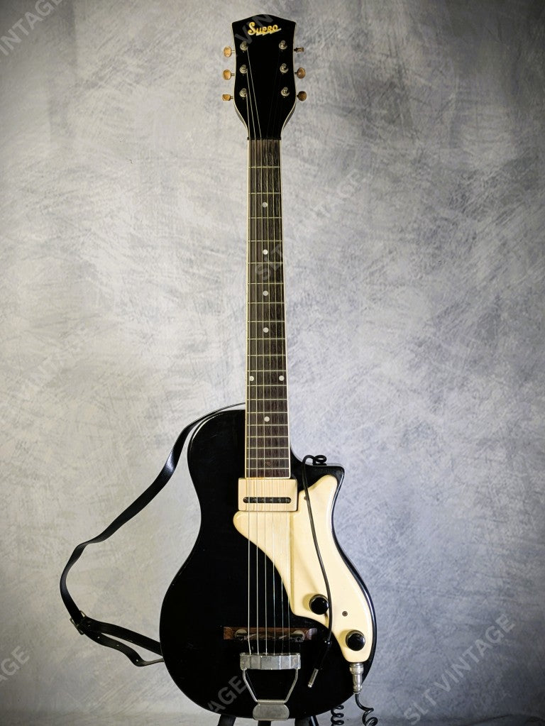 1954 Supro 1523 Ozark Cut-Away Jet - Factory Strap, New Gator HSC - RARE!