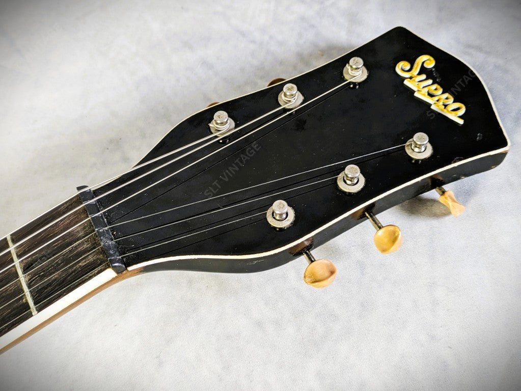 1954 Supro 1523 Ozark Cut-Away Jet - Factory Strap, New Gator HSC - RARE!