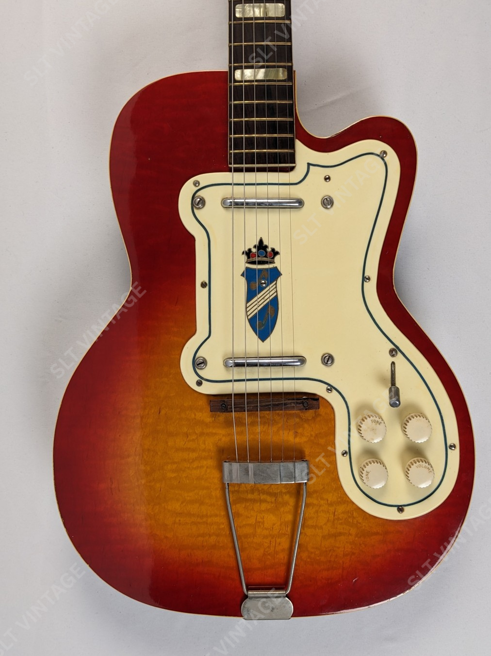 1955 Kay Silvertone 1381 Kay K161 Thin Twin, Super Clean!