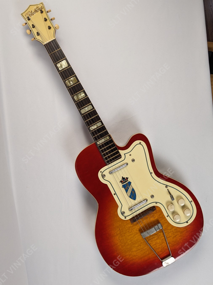 1955 Kay Silvertone 1381 Kay K161 Thin Twin, Super Clean!