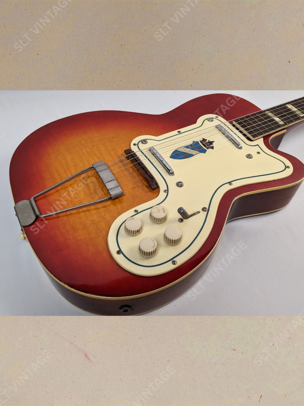 1955 Kay Silvertone 1381 Kay K161 Thin Twin, Super Clean!