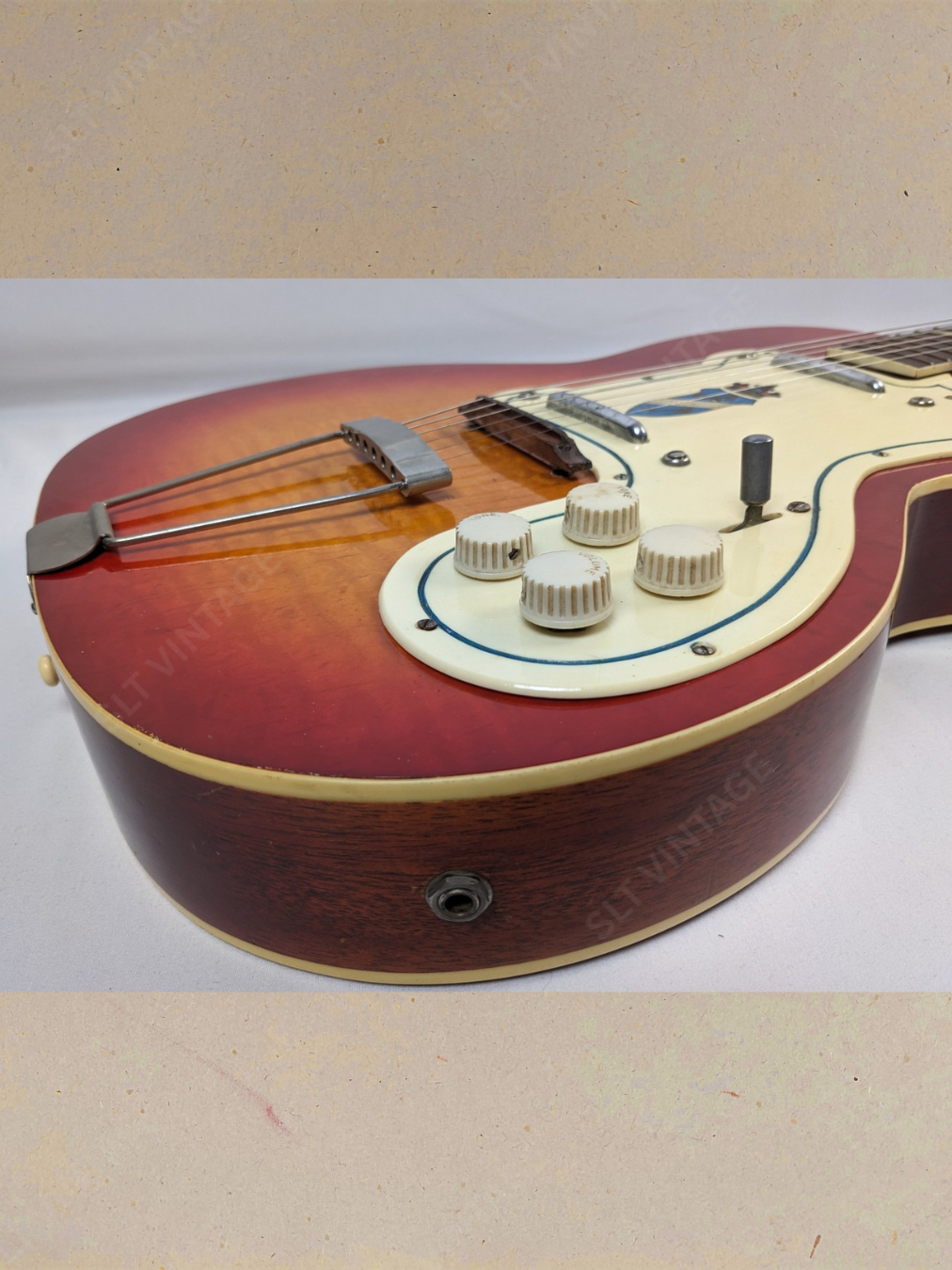 1955 Kay Silvertone 1381 Kay K161 Thin Twin, Super Clean!