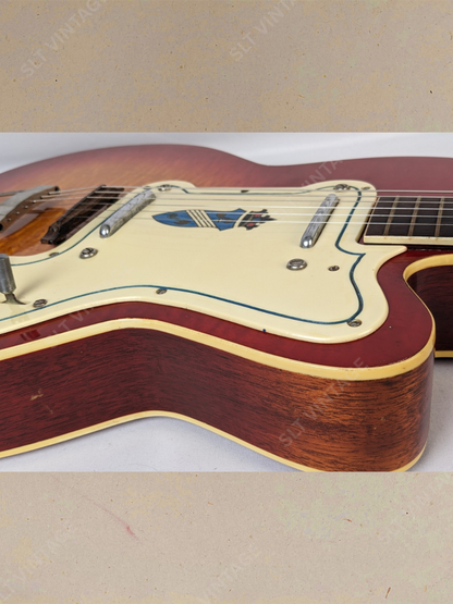 1955 Kay Silvertone 1381 Kay K161 Thin Twin, Super Clean!
