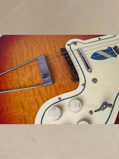 1955 Kay Silvertone 1381 Kay K161 Thin Twin, Super Clean!
