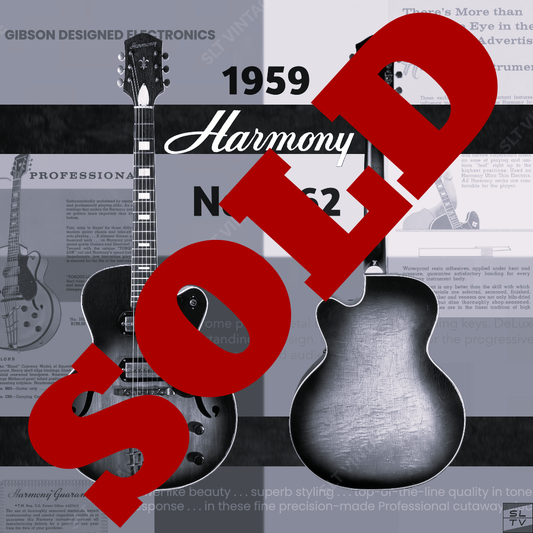 1959 Harmony H62, Virgin Gibson Harness & P13 Pickups. Original Geib SSC!
