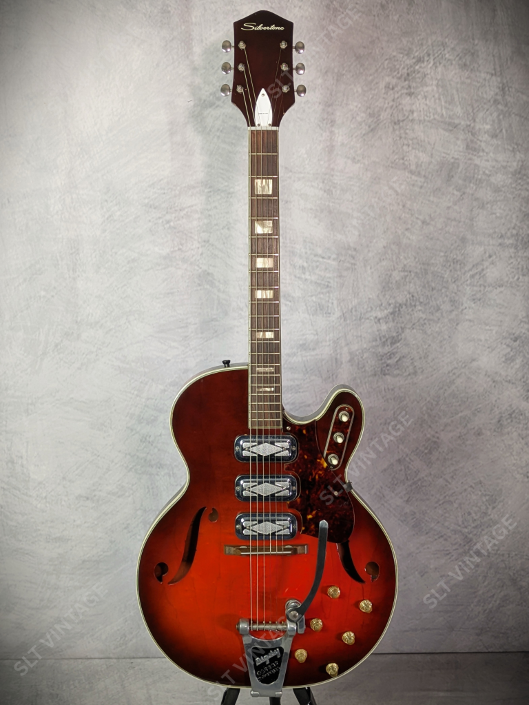 1965 Harmony Silvertone 1454 Cherry Burst OG Geib SSC Super Clean