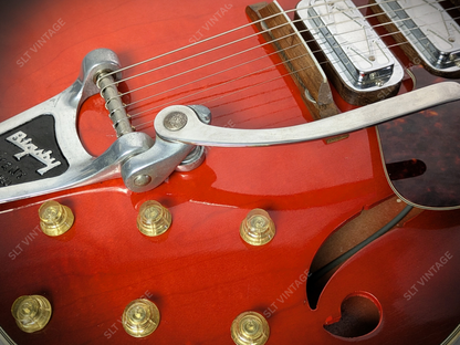1965 Harmony Silvertone 1454 Cherry Burst OG Geib SSC Super Clean