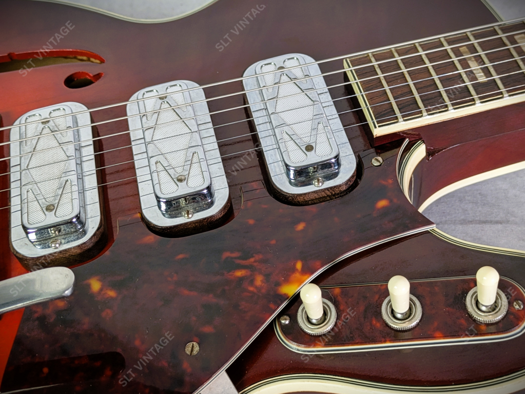 1965 Harmony Silvertone 1454 Cherry Burst OG Geib SSC Super Clean