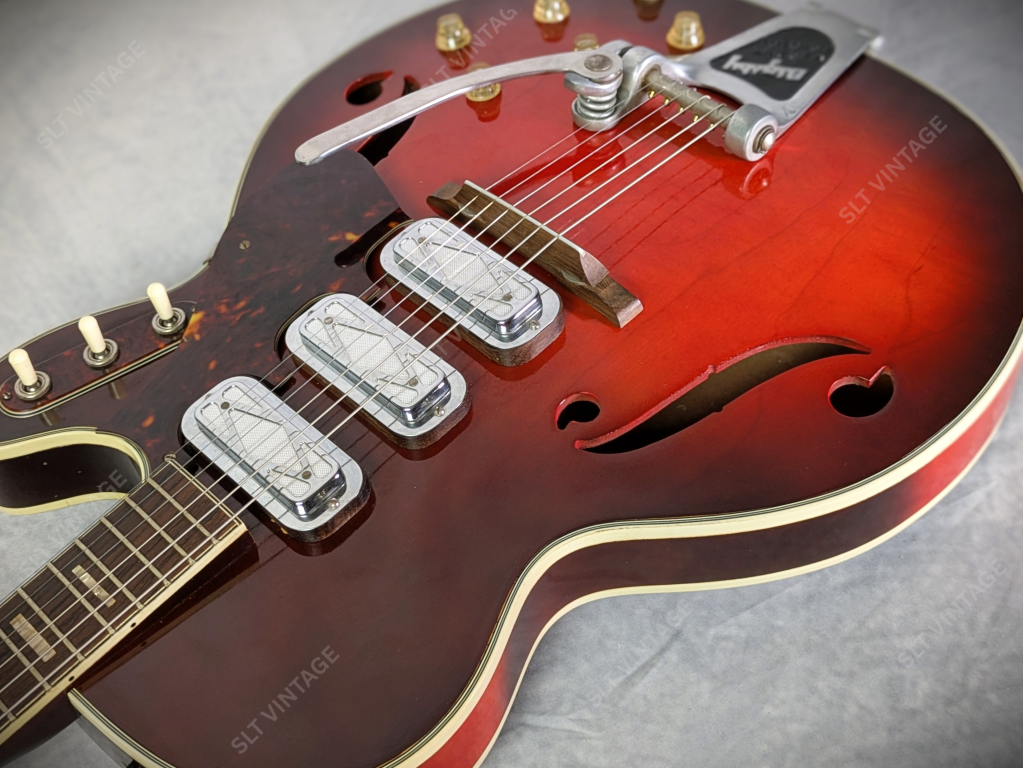1965 Harmony Silvertone 1454 Cherry Burst OG Geib SSC Super Clean