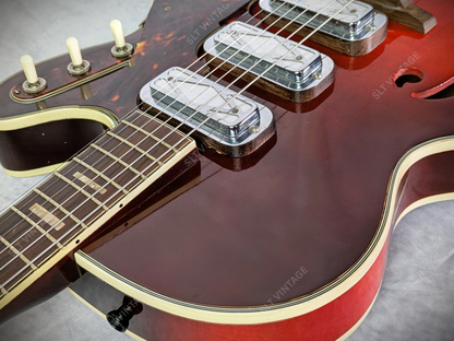1965 Harmony Silvertone 1454 Cherry Burst OG Geib SSC Super Clean