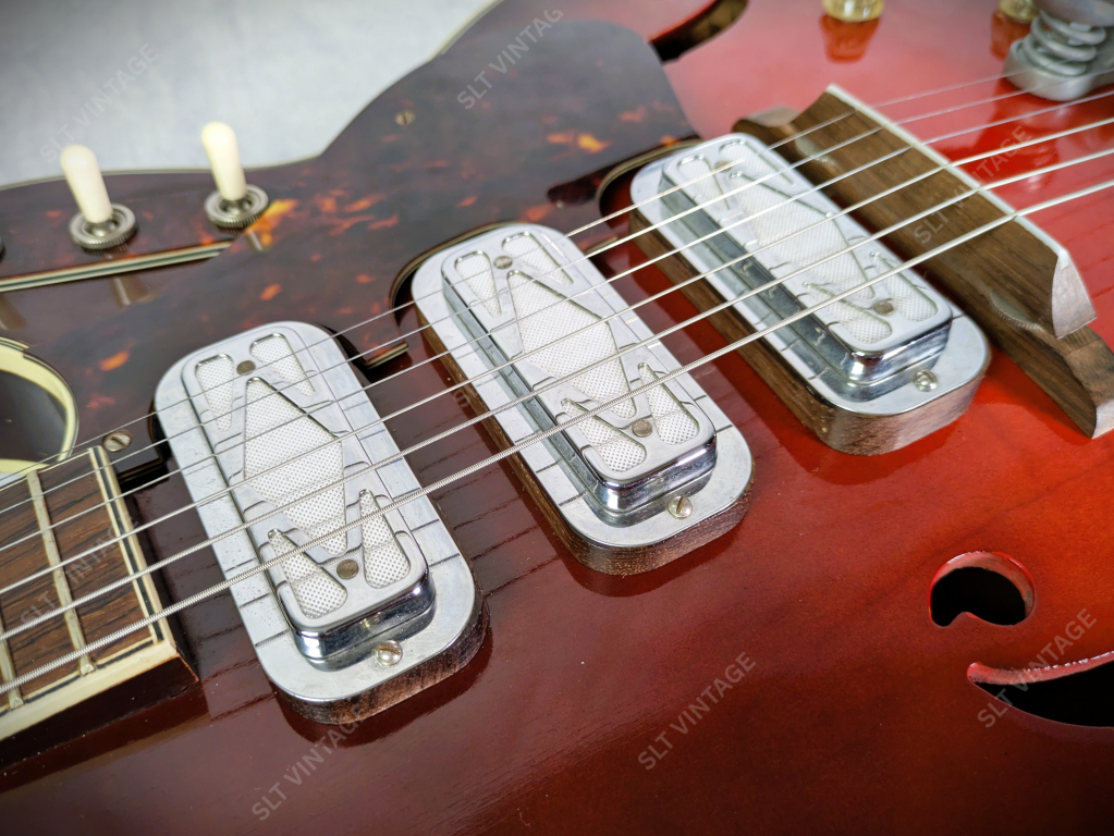 1965 Harmony Silvertone 1454 Cherry Burst OG Geib SSC Super Clean