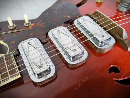 1965 Harmony Silvertone 1454 Cherry Burst OG Geib SSC Super Clean