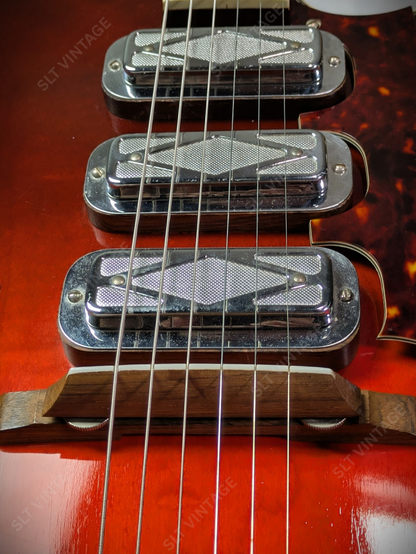 1965 Harmony Silvertone 1454 Cherry Burst OG Geib SSC Super Clean