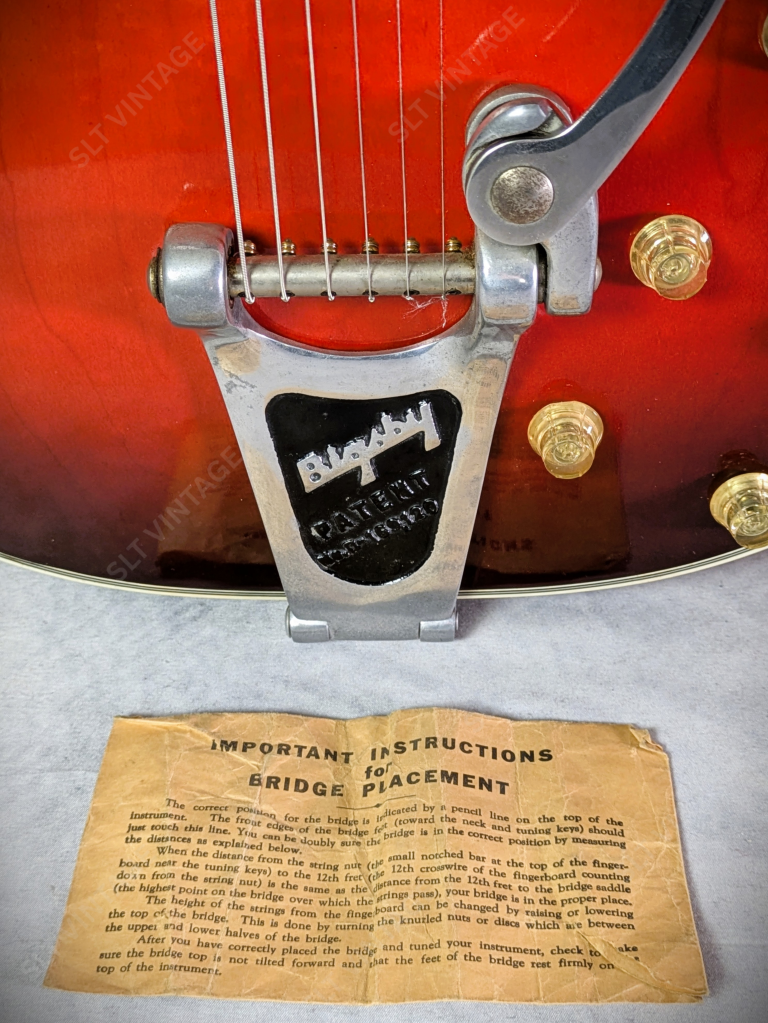 1965 Harmony Silvertone 1454 Cherry Burst OG Geib SSC Super Clean