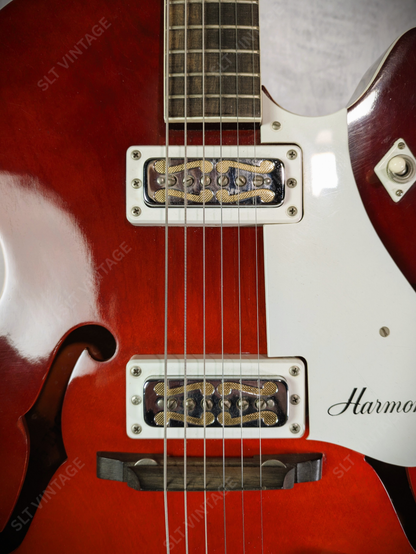 1968 Harmony H54 Rocket II Cherry Burst w/ OG Geib SSC, 10’ Cord and Extras