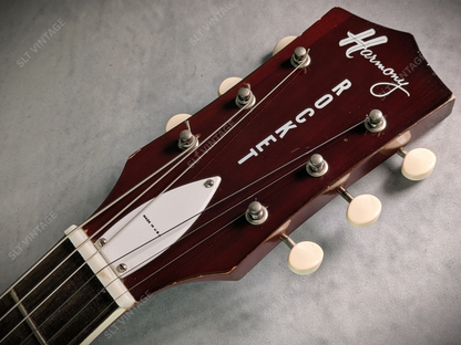 1968 Harmony H54 Rocket II Cherry Burst w/ OG Geib SSC, 10’ Cord and Extras