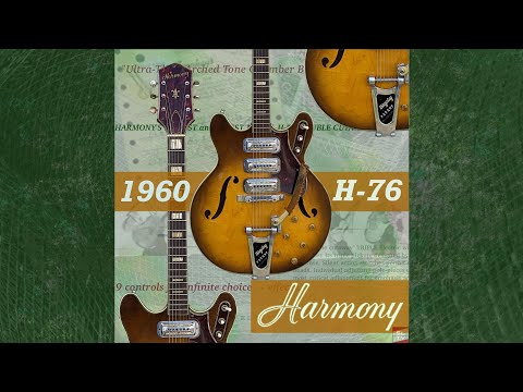 1960 Harmony H76 Time Capsule w/ Geib OHSC and Case Candy!